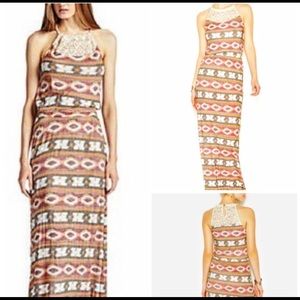 LUCKY BRAND IKAT GEOMETRIC MAXI